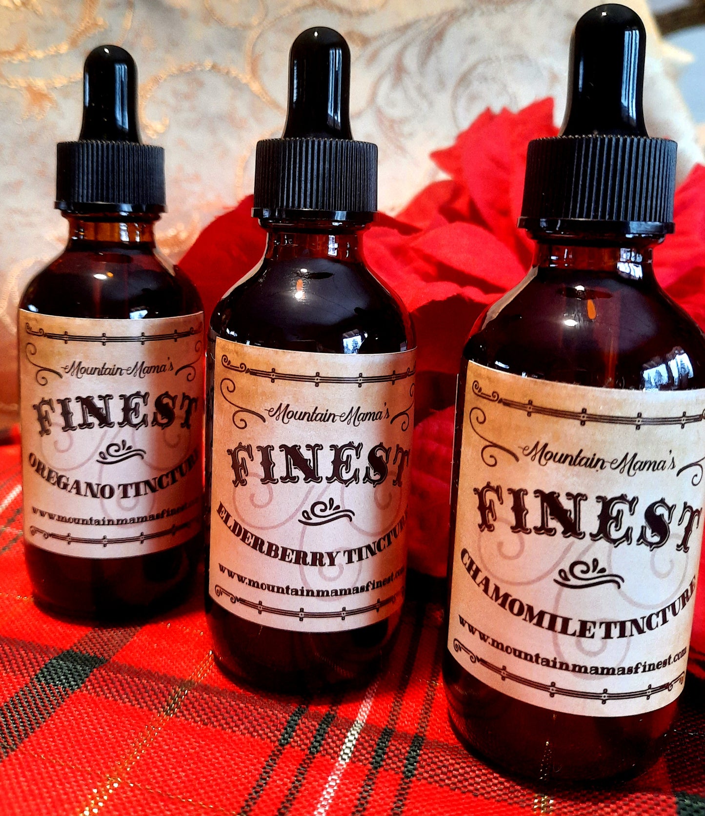 Wellness Bundle Trio with Elderberry, Oregano, and Chamomile Tinctures. Battle those pesky bugs this new year of cold and flu season!